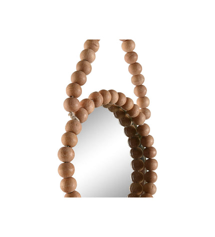 Home ESPRIT set of three natural Scandi-style mirrors, 15x1x24 cm, designed for home decor and wall decoration.