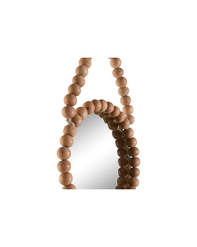 Home ESPRIT set of three natural Scandi-style mirrors, 15x1x24 cm, designed for home decor and wall decoration.