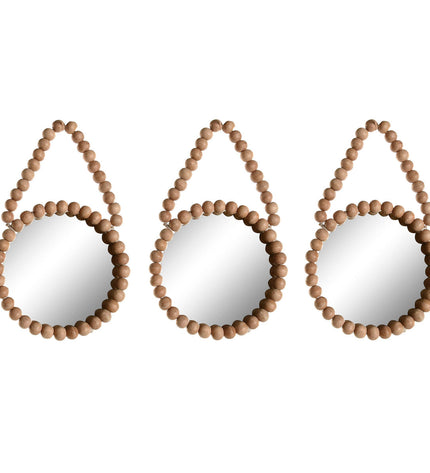 Set van drie Home ESPRIT spiegels, Scandinavisch design, 15x1x24 cm, ideaal voor huisdecoratie en interieur.