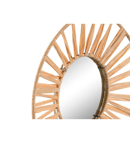 Set van drie Home ESPRIT natuurlijke scandi spiegel decor, 20x2x20 cm, voor huis en interieur styling