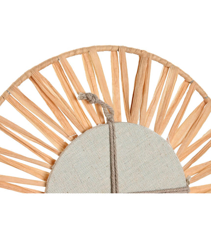 Set van drie Home ESPRIT natuurlijke Scandi spiegels, 20x2x20 cm, voor huisdecoratie met minimalistisch design