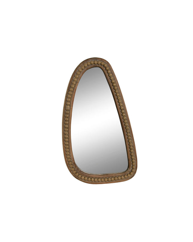 Home ESPRIT Wandspiegel in bruin koloniale stijl, 34x4x60 cm, with round frame, perfect for home decor and wall mounting.