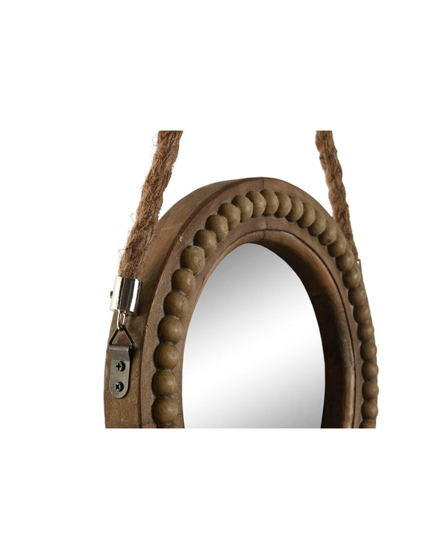 Home ESPRIT Wandspiegel Bruin Koloniaal Ballen, 28x4x61 cm, decorative wall mirror with a colonial-style wooden frame.