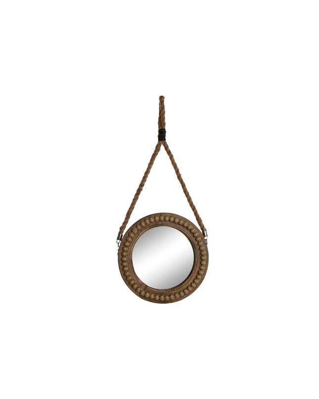 Home ESPRIT Wandspiegel Bruin Koloniaal Ballen, 28x4x61 cm, vintage-style wall mirror with detailed wooden frame.