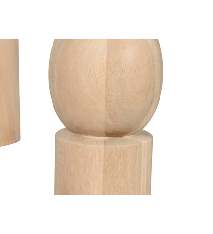 Home ESPRIT eettafel in natuurlijk mangohout, 200x90x76 cm, modern dining table with wood grain finish.