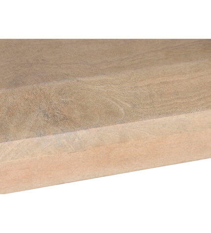 Home ESPRIT eettafel with natural mangohout finish, measuring 200x90x76 cm, showcasing a sturdy wooden dining table.