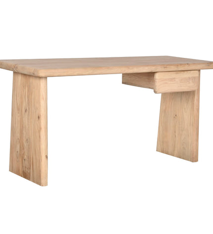 Home ESPRIT bureau made of natural mango wood, measuring 160x60x77 cm, with a sleek modern design for home office or living space.