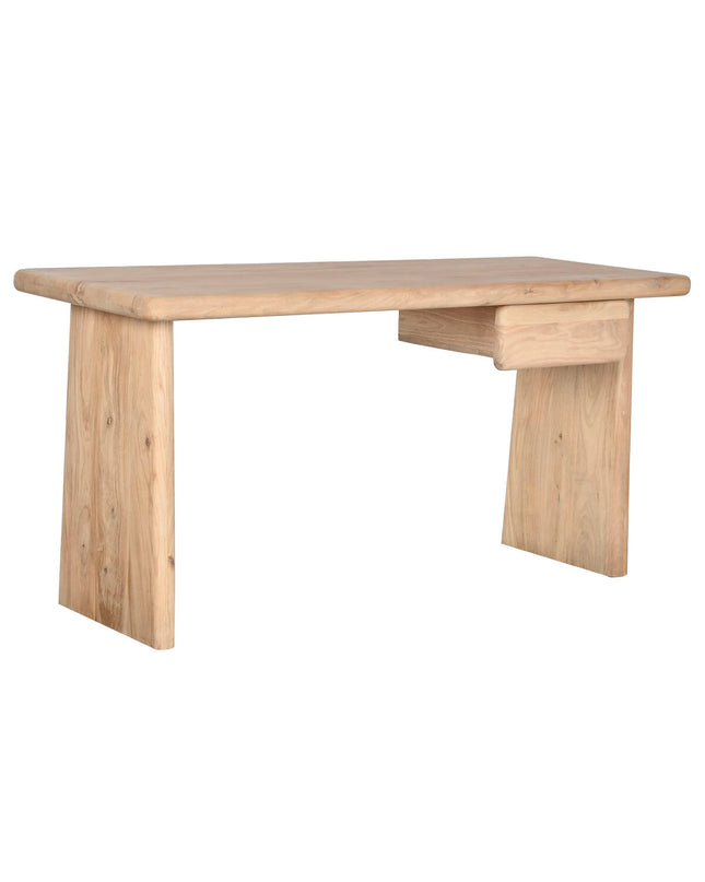 Home ESPRIT bureau made of natural mango wood, measuring 160x60x77 cm, with a sleek modern design for home office or living space.
