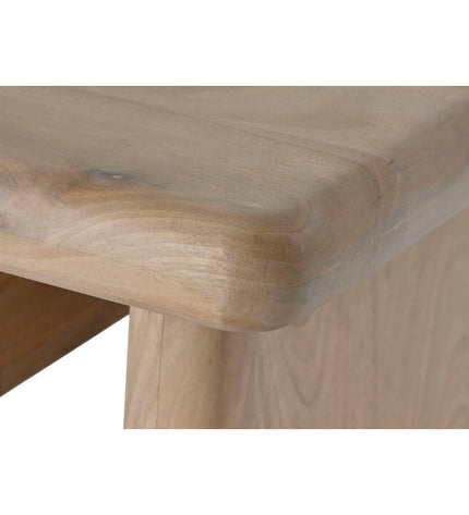 Home ESPRIT bureau made of natural mango wood, 160x60x77 cm, showcasing its smooth tabletop and sturdy wooden legs.