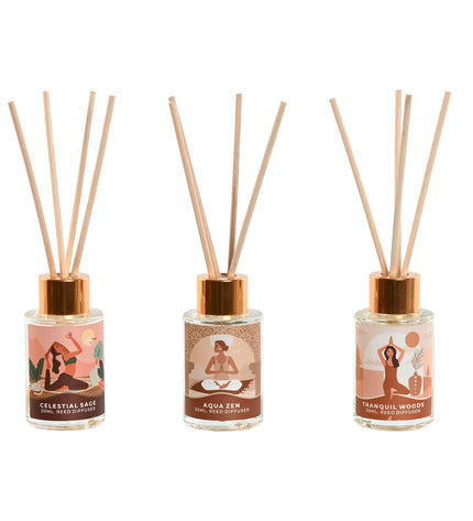 Home ESPRIT Stads luchtverfrisser set with three 30 ml bottles, designed for home decor and kitchen freshness.