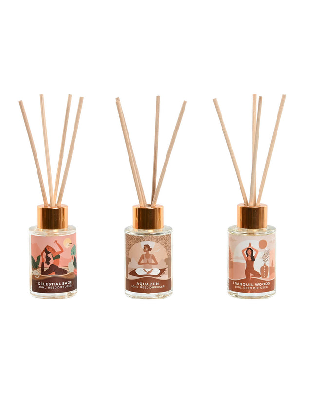 Home ESPRIT Stads luchtverfrisser set with three 30 ml bottles, designed for home decor and kitchen freshness.
