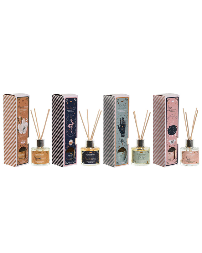 Set of four Home ESPRIT Stads air fresheners for home and kitchen, 50 ml each, featuring urban-themed design.