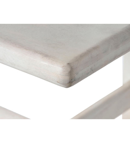 Home ESPRIT eettafel in wit mangohout, rectangular dining table measuring 213.4 x 96.5 x 76.2 cm, sturdy and stylish.