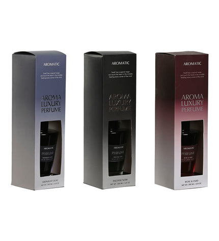 Home ESPRIT luchtverfrisser set of three 200 ml bottles for home and kitchen air freshening, with decorative packaging.