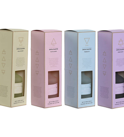 Home ESPRIT Stads air freshener set, 4 bottles of 100ml for home and kitchen decor, urban scent, with sleek packaging.