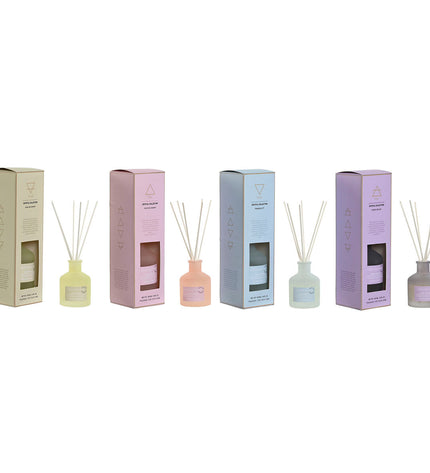 Home ESPRIT Stads air freshener bottles, 100 ml each, for home decor and kitchen freshness, four-pack with city-inspired design