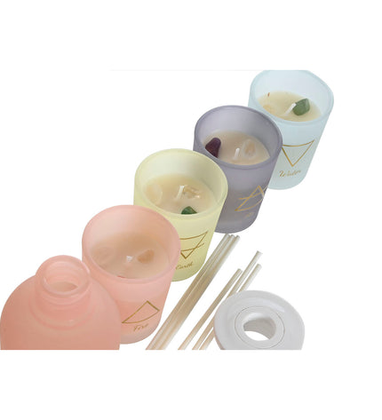Set of four Home ESPRIT Luchtverfrisser Stads 100 ml bottles for home and kitchen decor.