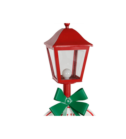 Home ESPRIT Lykta Home ESPRIT Rood Metal outdoor garden decoration, tall metal lantern with red finish for outdoor decor