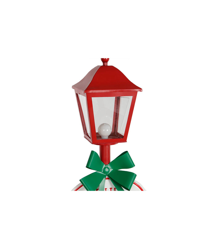Home ESPRIT Lykta Home ESPRIT Rood Metal outdoor garden decoration, tall metal lantern with red finish for outdoor decor