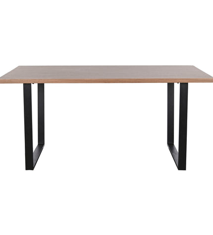 Home ESPRIT dining table with a brown and black iron and wood design, measuring 160 x 90 x 75 cm, suitable for home and kitchen.