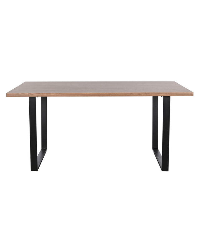 Home ESPRIT dining table with a brown and black iron and wood design, measuring 160 x 90 x 75 cm, suitable for home and kitchen.