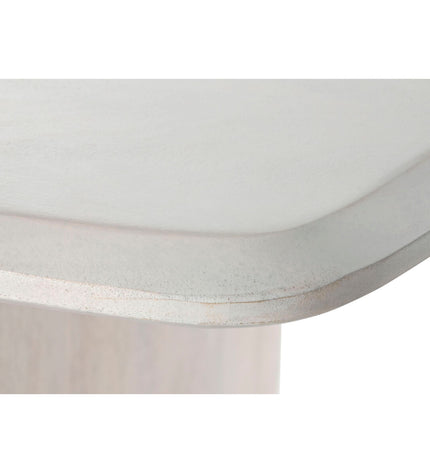Home ESPRIT Eettafel with white mango wood tabletop, measuring 218 x 100 x 76 cm, in a modern dining room setting.