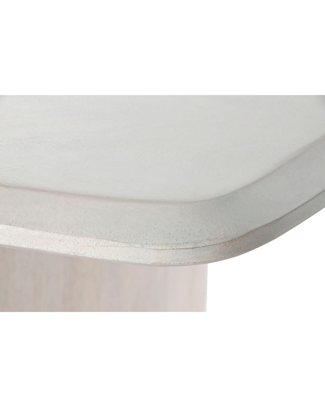 Home ESPRIT Eettafel with white mango wood tabletop, measuring 218 x 100 x 76 cm, in a modern dining room setting.
