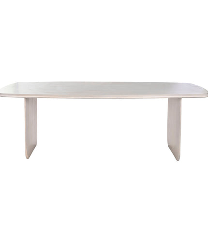 Home ESPRIT Eettafel with white mango wood, rectangular dining table, 218 x 100 x 76 cm, sturdy and stylish for modern homes.