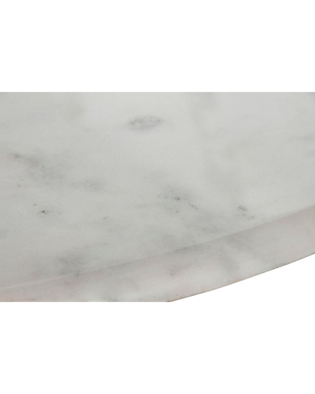Home ESPRIT marble and mango wood dining table, 120x120x76 cm, with a sleek, modern design for home and kitchen use.