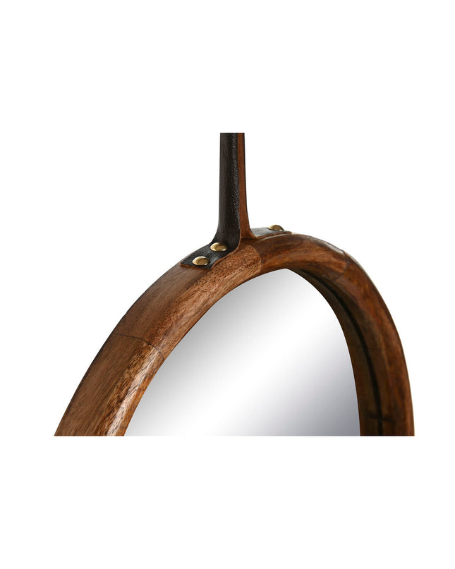 Decorative tropical mirror set from Home ESPRIT featuring three natural wood framed wall mirrors for home decor.