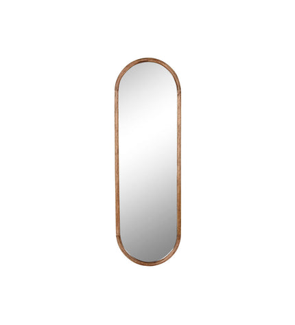 Home ESPRIT tropical wall mirror, natural wood frame, 36x2.5x115 cm, stylish home decor for living spaces