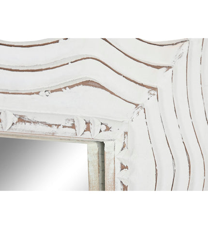 Home ESPRIT Wandspiegel in Wit Decapé, Scandi style, measuring 89 x 2.5 x 178 cm, with sleek, modern design for home decor.