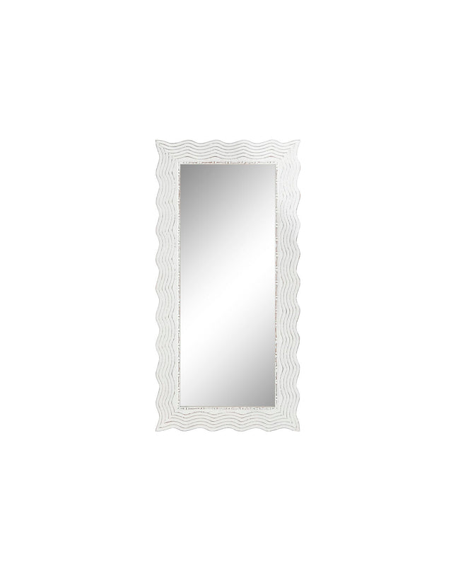 Home ESPRIT Wandspiegel in wit decapé, Scandi style, measuring 89 x 2.5 x 178 cm, with a sleek, modern design for home decor.