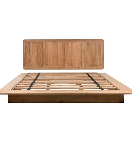Home ESPRIT bed in 180x200 cm with a 75 cm height, featuring a sleek wooden frame and modern design.