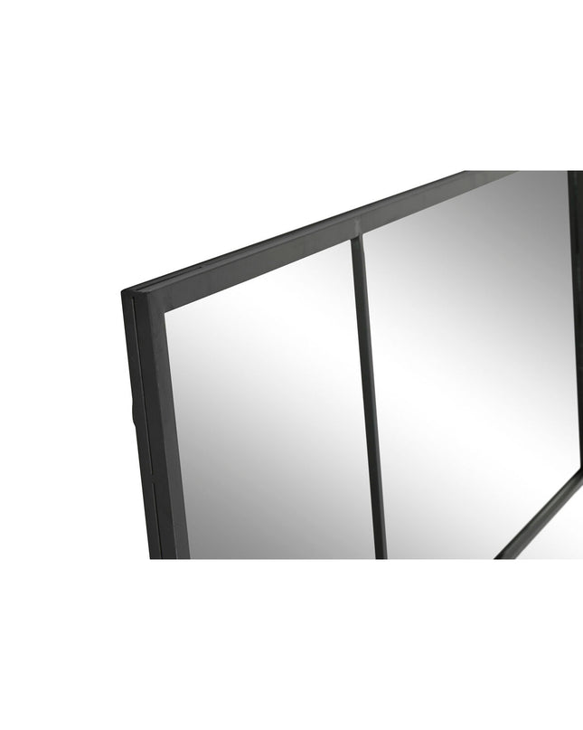 Home ESPRIT black wall mirror, 90x2x180 cm, decorative house decor with sleek frame, ideal for modern interior styling.