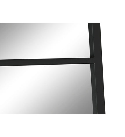 Home ESPRIT black wall mirror, 90x2x180 cm, sleek rectangular design, ideal for home decor and interior enhancement.