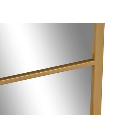 Home ESPRIT gold wall mirror with 60x2x90 cm dimensions, decorative round mirror for home decor.
