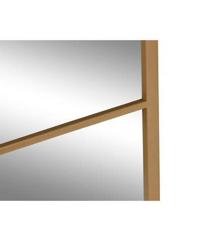 Home ESPRIT gold wall mirror, 90x2x90 cm, with a sleek, modern design for home decor and interior decoration.
