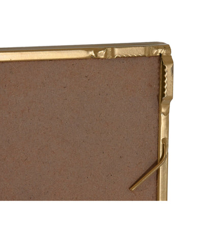 Home ESPRIT gold wall mirror, 90x90 cm, rectangular shape, stylish house decor for living spaces, with a sleek gold frame.