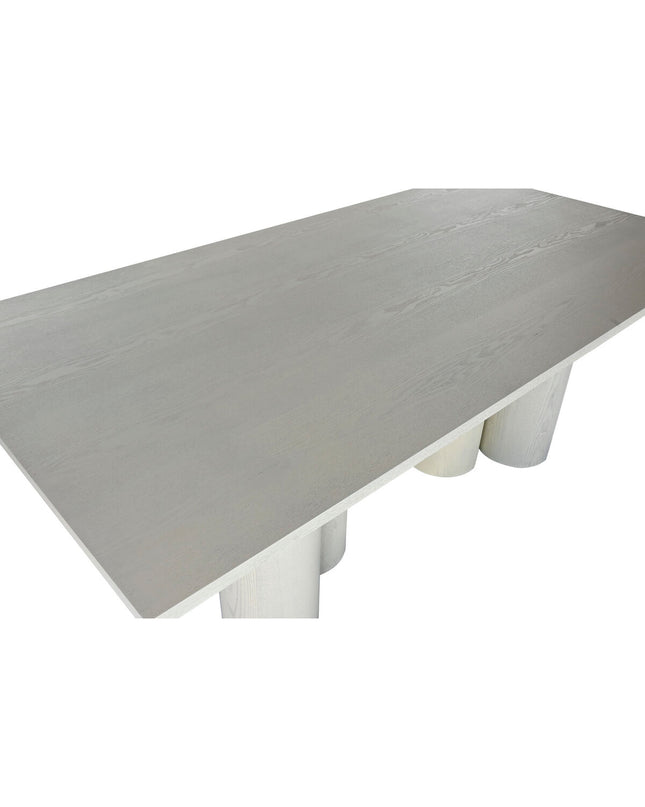 Home ESPRIT granite and wood dining table, 200x100 cm, with MDF surface and sturdy legs, suitable for modern home dining.