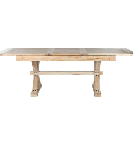 Home ESPRIT eettafel made of gerecycleerd elmhout, 180x90x76 cm, showcasing a natural wooden dining table for home and kitchen.