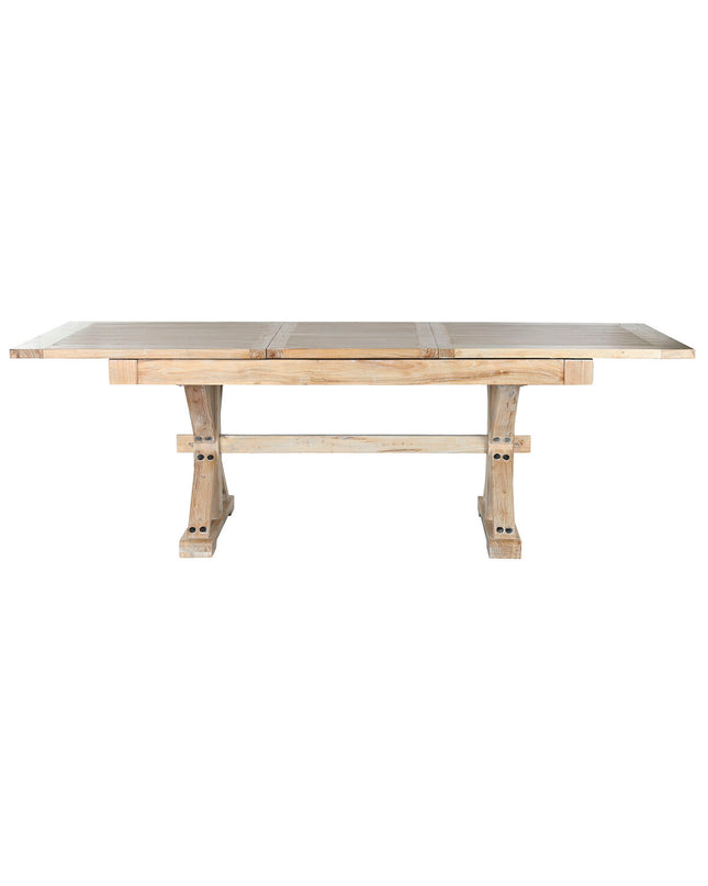 Home ESPRIT eettafel made of gerecycleerd elmhout, 180x90x76 cm, showcasing a natural wooden dining table for home and kitchen.