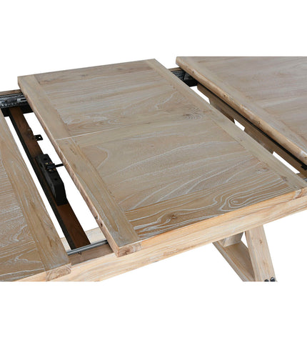 Home ESPRIT eettafel in natuurlijk gerecycled elmhout, 180x90x76 cm, met rustiek houtafwerking en stevige meubelontwerp