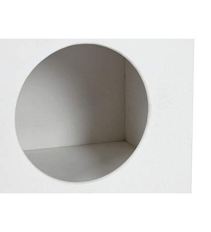 Home ESPRIT Nachtkastje in wit hout MDF, 40x30x48 cm, showing a compact bedside table with clean lines and modern design.
