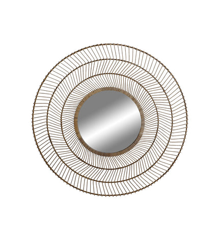 Home ESPRIT tropical wall mirror, natural finish, 110x2.5x110 cm, stylish home decor for living spaces.
