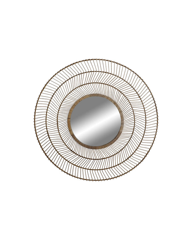 Home ESPRIT tropical wall mirror, natural finish, 110x2.5x110 cm, stylish home decor for living spaces.