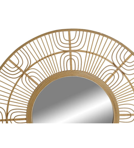 Home ESPRIT Wandspiegel in Scandinavisch stijl, natuurlijk houten frame, 80 x 2 x 80 cm, modern huisdecoratie for entryway or bedroom.