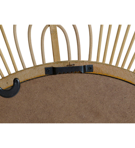 Home ESPRIT Wandspiegel in scandi style, natural wood frame, 80 x 80 cm, perfect for modern home decor.
