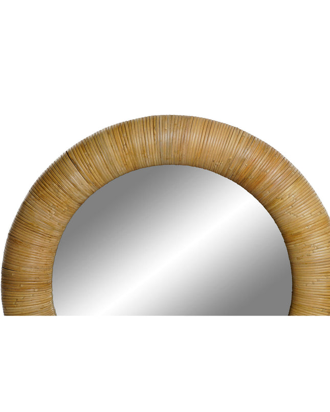 Home ESPRIT tropical wall mirror, natural finish, 80x7x80 cm, stylish house decor for modern interior design.