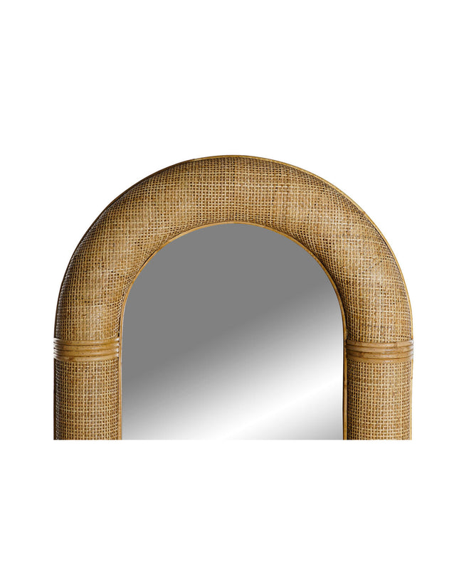 Home ESPRIT tropical wall mirror, natural wood finish, 60.5 x 6 x 161 cm, stylish home decor for living spaces.